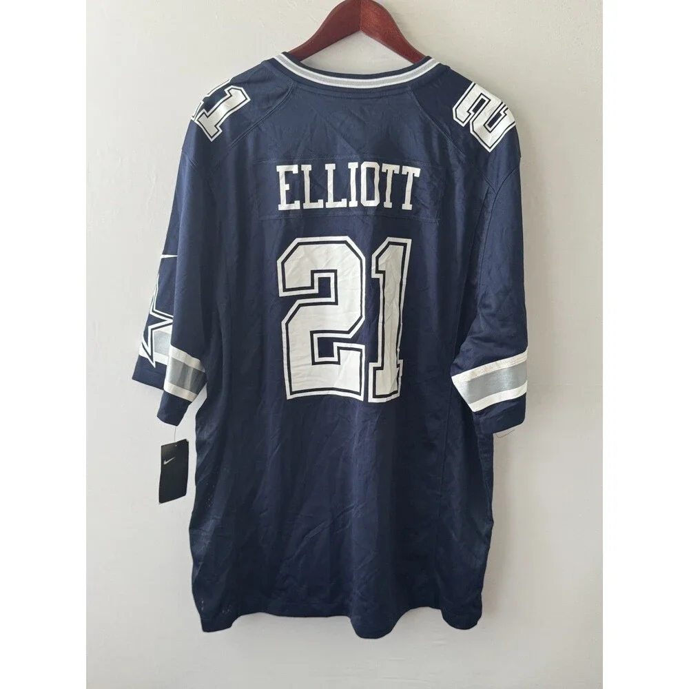 Nike Ezekiel Elliott #21 Dallas Cowboys NFL Jersey Men’s 2XL Navy NWT